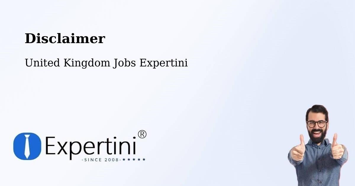 Disclaimer – Coningsby - United Kingdom Jobs Expertini